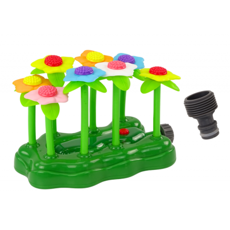 Lastele mõeldud aiamänguasi, lillede vihmuti, taustvalgus
