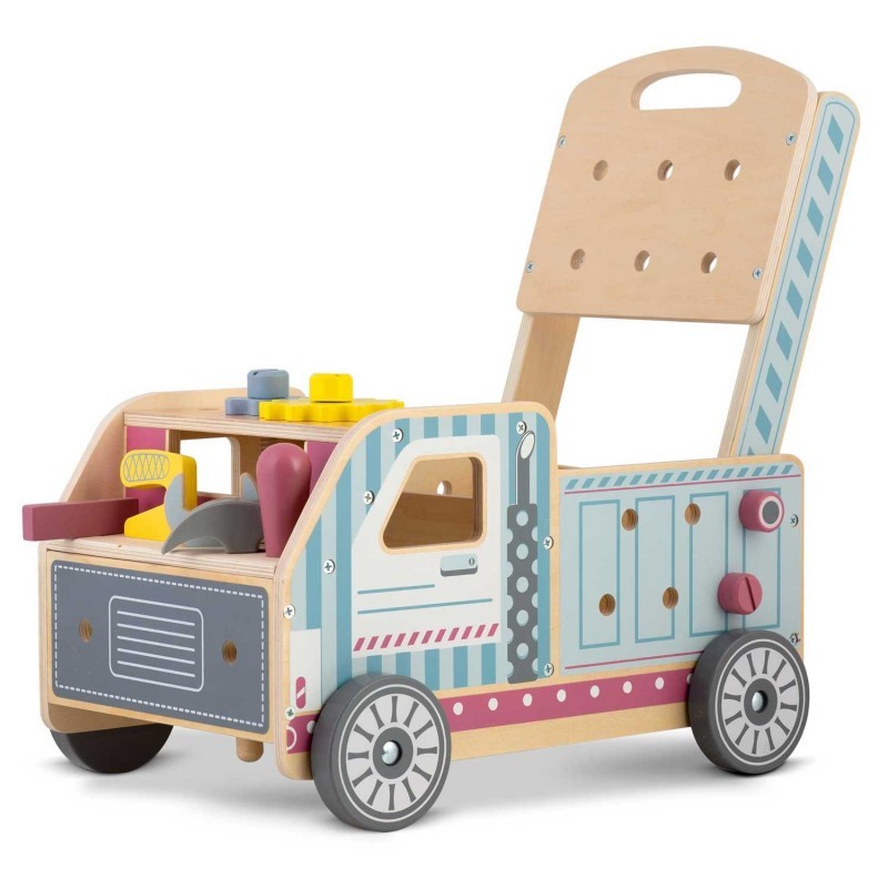 Puidust käimistugi tööriistadega tegeluskeskus