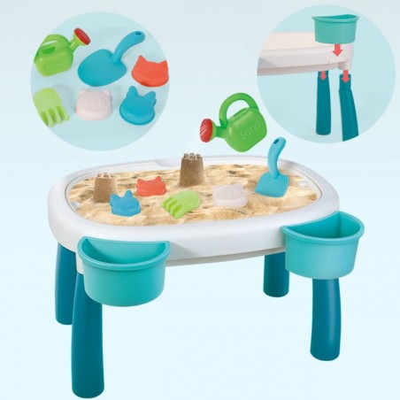 Veelaud 2in1 liivakast + aksessuaarid