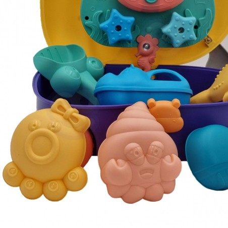 Liiva ja vee mängukomplekt 3in1 kohver koer