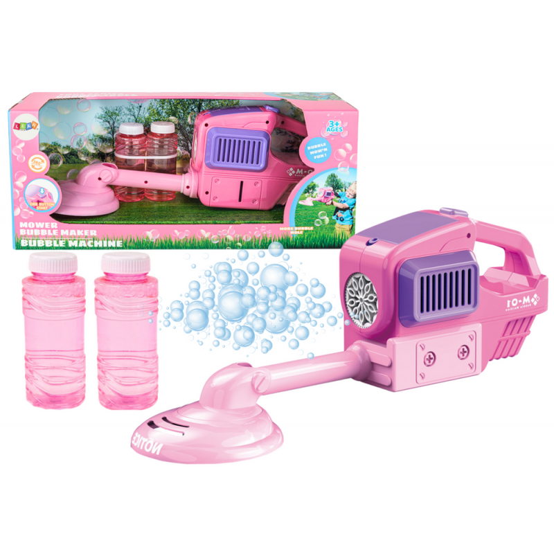 Seebimullimasin muruniiduki trimmer, kaks vedelikku, roosa