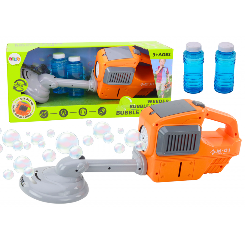 Seebimullimasin muruniiduki trimmer, kaks vedelikku, oranž