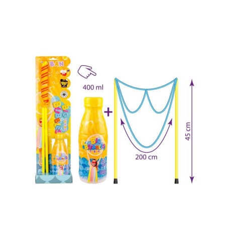 Mullitamise komplekt suured mullid, prillid + vedelik 400 ml