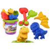 Liivakomplekt, ämber, spaatel, reha, vormid, dinosaurused
