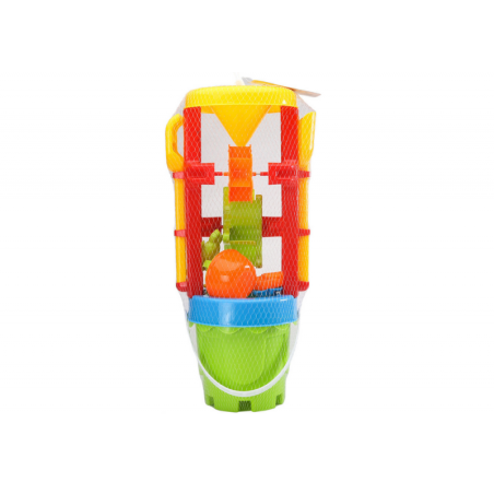 Liivamänguasjade komplekt, suur veski, ämber, värvilised vormid