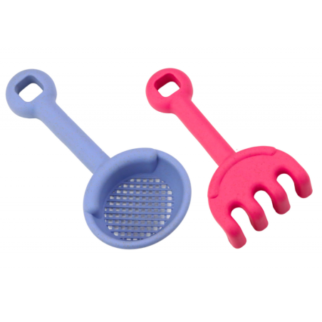 Liivamänguasjade komplekt, ämber, veski, kurn, pastellvormid