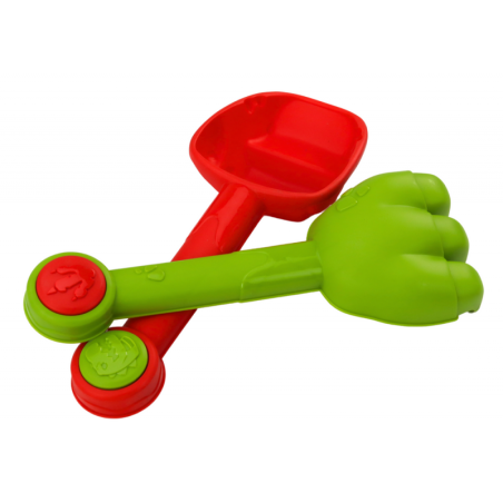 Liivaämbri komplekt duši, spaatli, reha, vormide, dinosaurustega