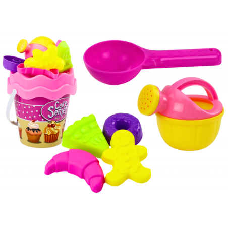 Liivaämbri komplekt Kastekannu vormid Pink Sweets 8 tk.