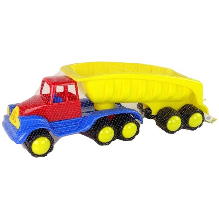 Suur auto koos haagisega 45cm Kollane