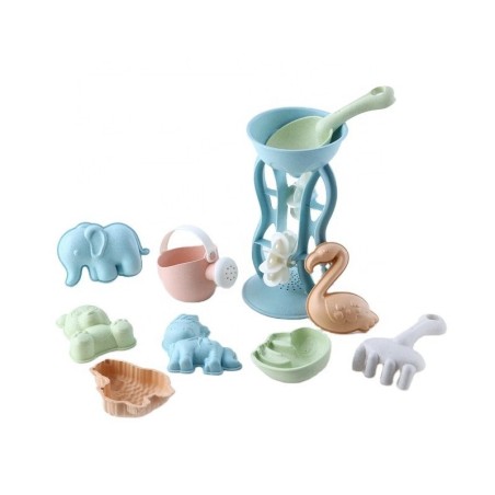 Liivakomplekt rulli ja kastekannuga 10 osa BIOLAGUNEV ORGAANILINE MATERJAL