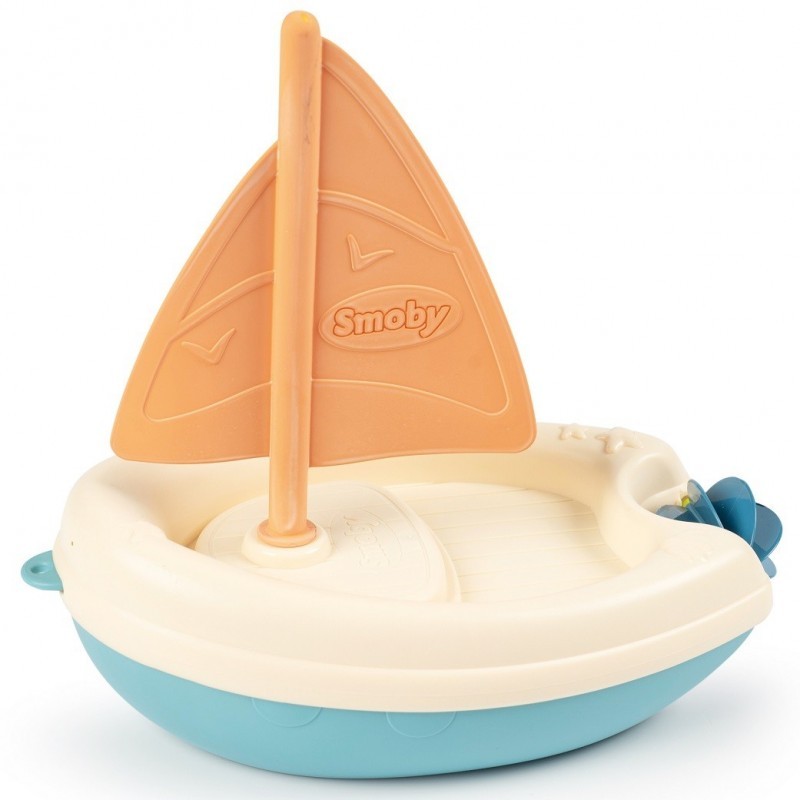 SMOBY Little Green Sailboat Boat for Water, valmistatud bioplastist