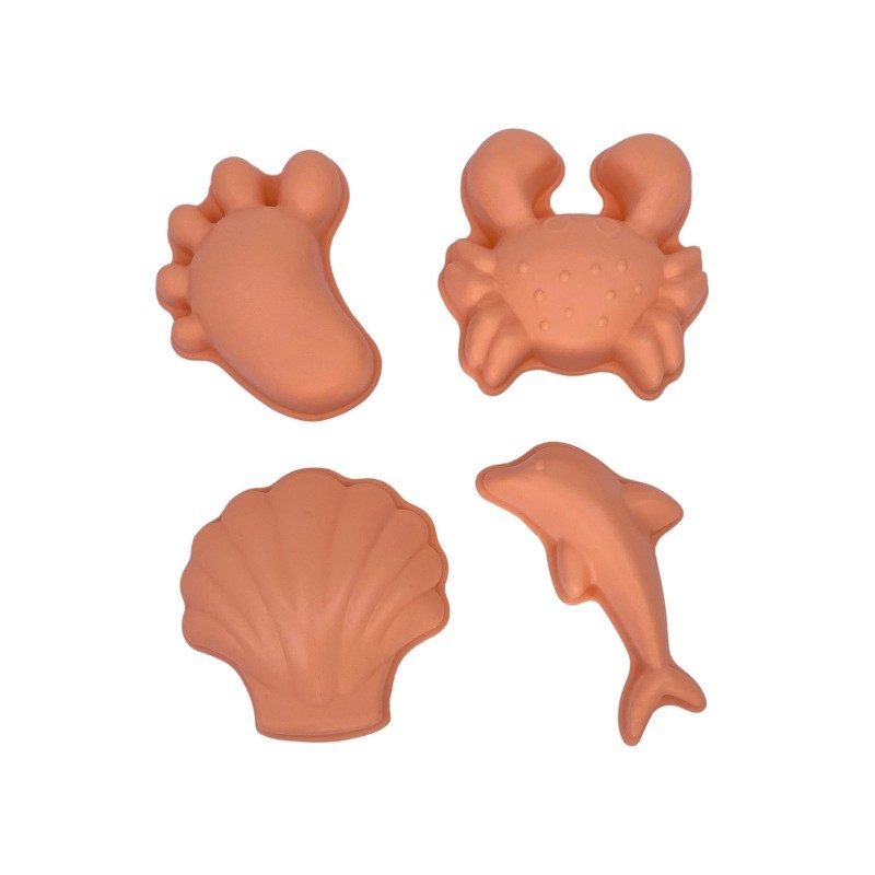 Scrunch liivavormid 4 tk, korall