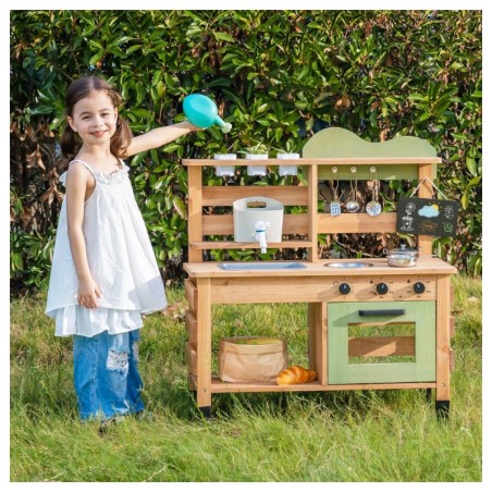 Laste puidust mudaköök kraanikausiga