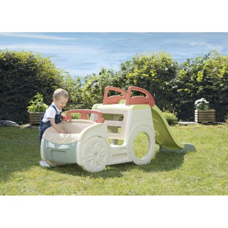 Smoby seiklusauto 3in1 liumäe ja liivakastiga