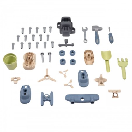 SMOBY mängumaja koos töötoaga + 39 tarvikut