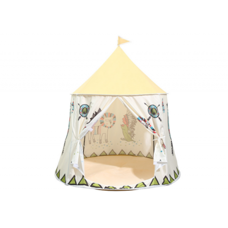 India tipi telk lastele, beež, 125 cm