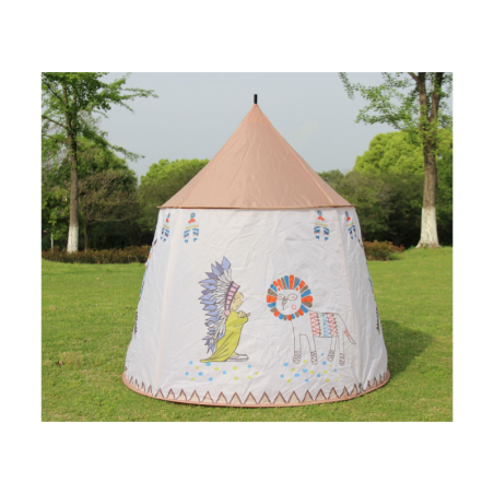 India tipi telk lastele, beež, 125 cm