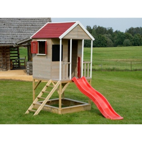 Mängumaja mänguväljak M7 (moodul mängumaja+platvorm+liumägi)