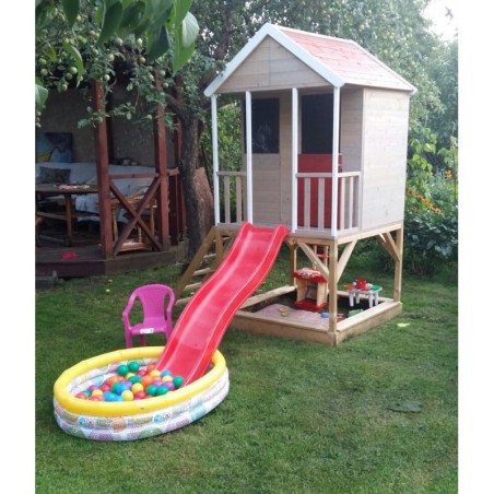 Mängumaja mänguväljak M7 (moodul mängumaja+platvorm+liumägi)