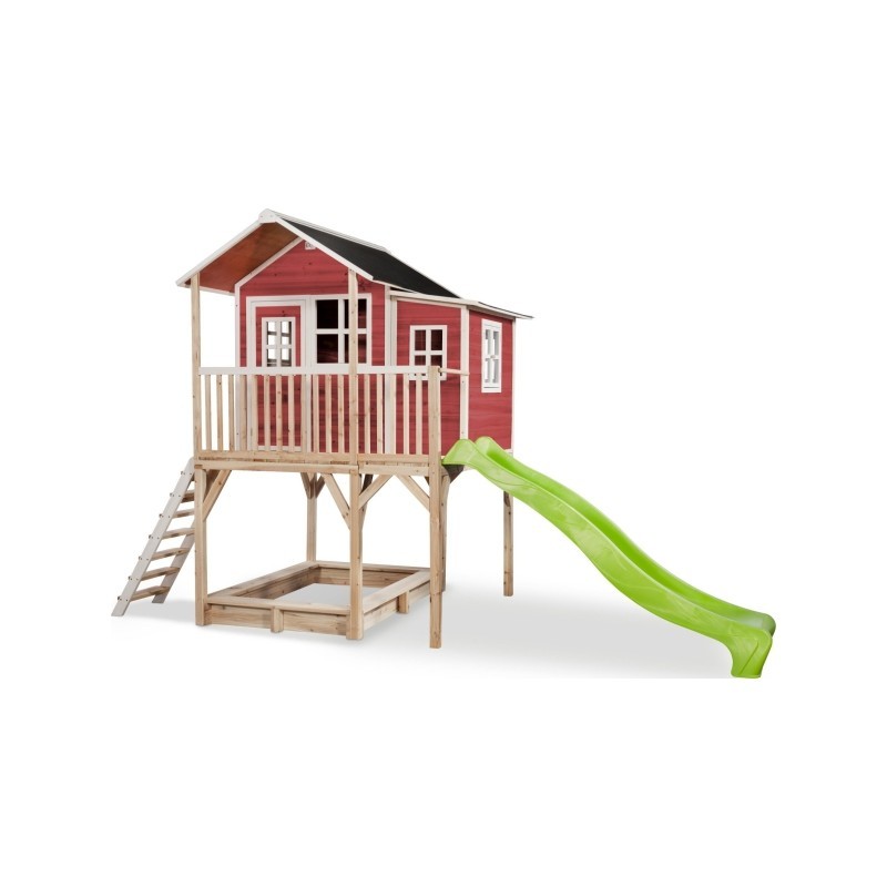 EXIT Loft 750 puidust mängumaja - punane