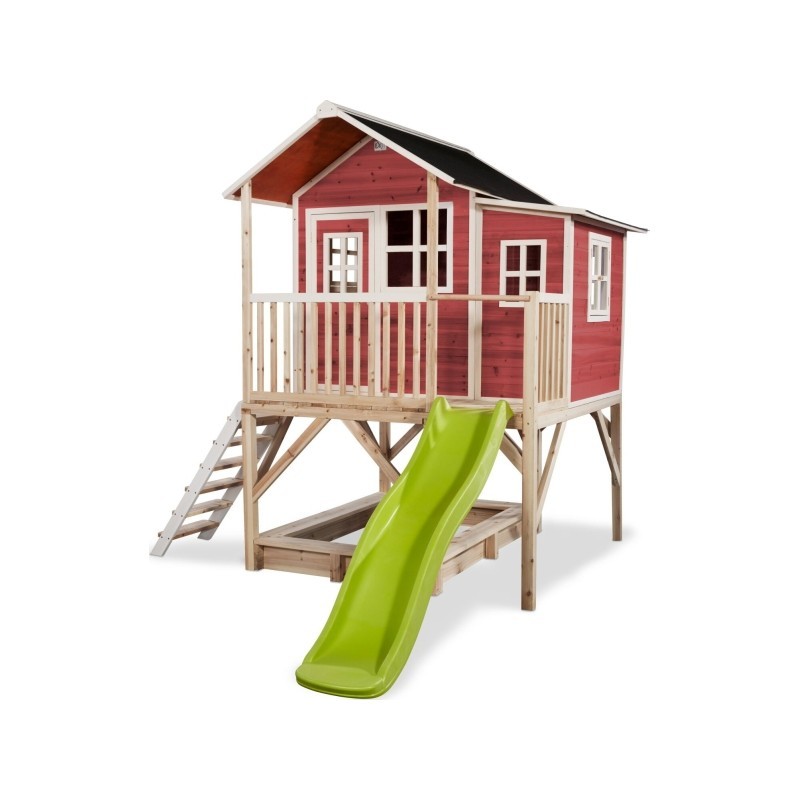 EXIT Loft 550 puidust mängumaja - punane