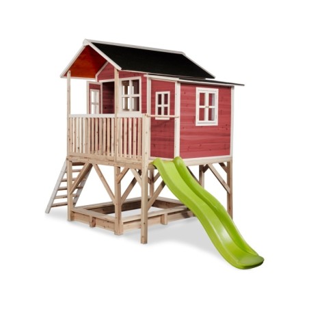 EXIT Loft 550 puidust mängumaja - punane