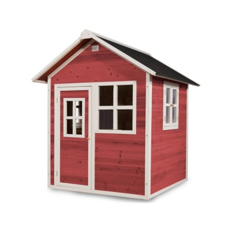 EXIT Loft 100 puidust mängumaja - punane