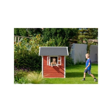 EXIT Loft 100 puidust mängumaja - punane