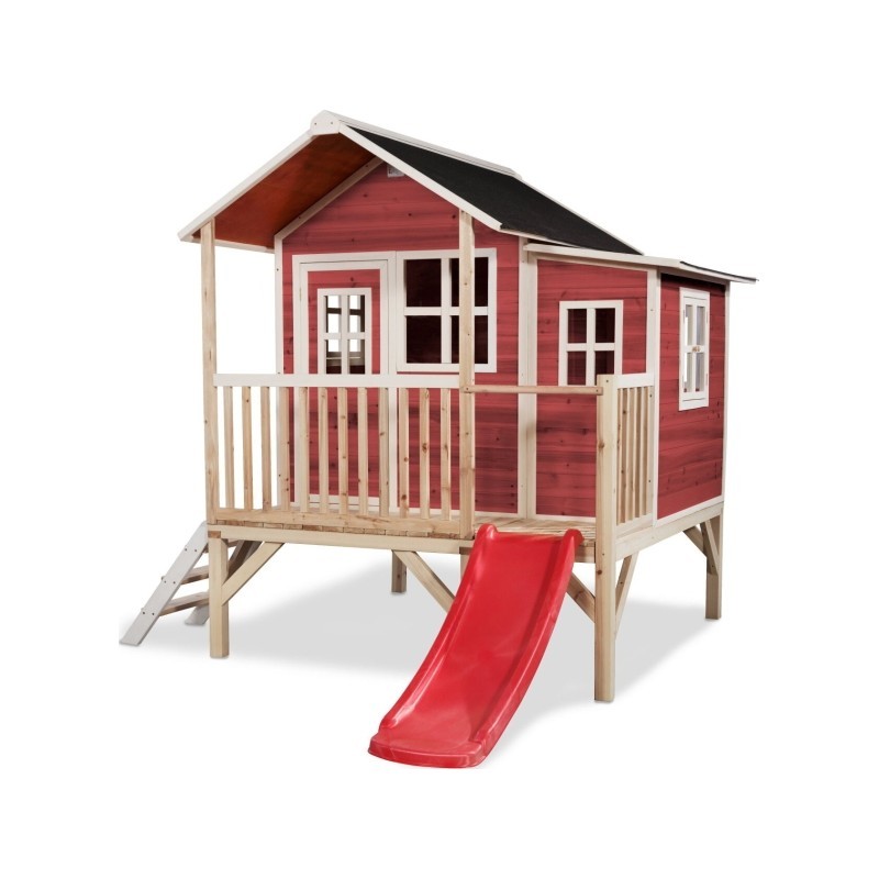 EXIT Loft 350 puidust mängumaja - punane