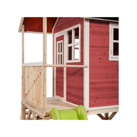 EXIT Loft 500 puidust mängumaja - punane