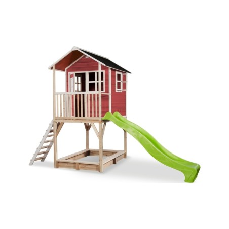 EXIT Loft 700 puidust mängumaja - punane