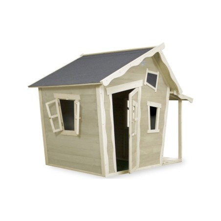 Puidust mängumaja terrassiga Exit Crooky 150 Grey-Beige