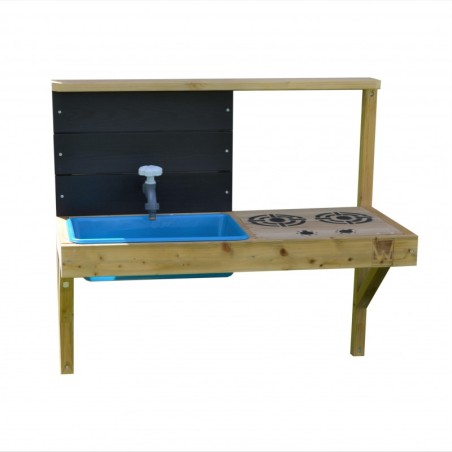 Mängumaja mänguväljak M8 (moodul mängumaja+platvorm+liumägi) + väliköök