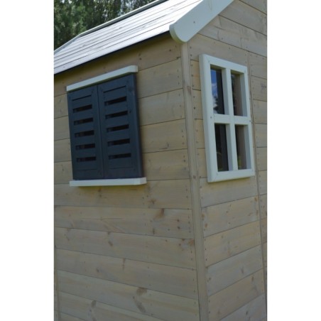 Mängumaja mänguväljak M22G hall (moodul mängumaja+platvorm+liumägi)