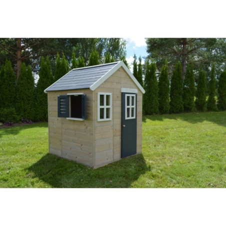 Mängumaja mänguväljak M22G hall (moodul mängumaja+platvorm+liumägi)