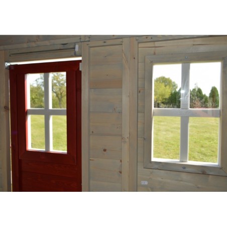 Mängumaja mänguväljak M10 (moodul mängumaja+platvorm+kiik+liumägi)