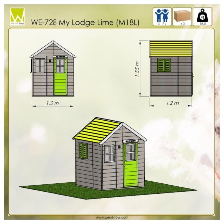 Moodul mängumaja My Lodge Lime
