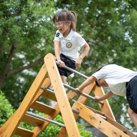 CLASSIC WORLD EDU puidust mänguväljak XL Montessori ronimisredeli komplekt