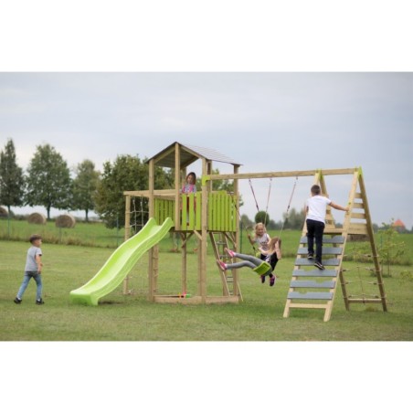 Klassikaline mänguväljak C12 liumägi-, ronimis- ja jõusaalimooduliga