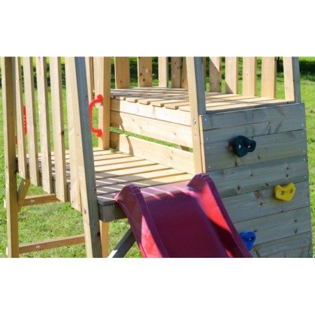 Mänguväljak Junior J10 (liumägi+ronimissein+topelt kiik+piknikulaud)