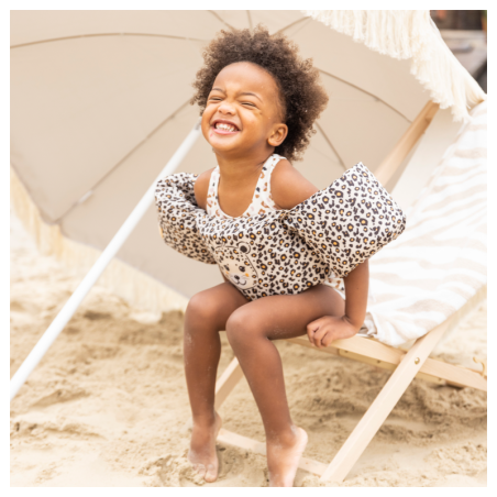 Ujumisvest lastele 2-6 aastat, Beige Panther