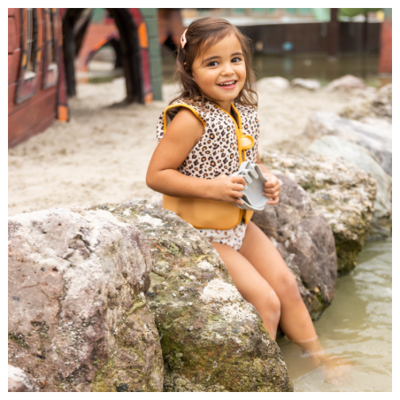 Ujumisvest / päästevest lastele 18-30 kg, Leopard Beige