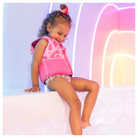 Ujumisvest / päästevest lastele 18-30 kg, Leopard Pink