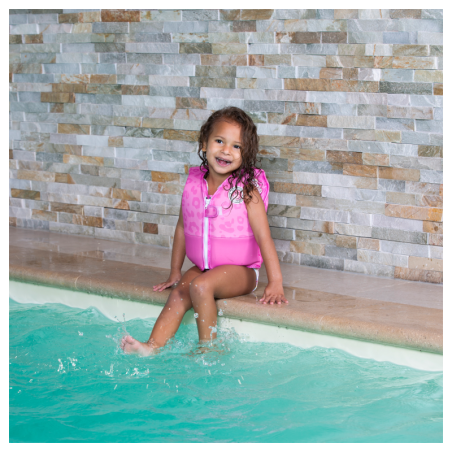 Ujumisvest / päästevest lastele 18-30 kg, Leopard Pink