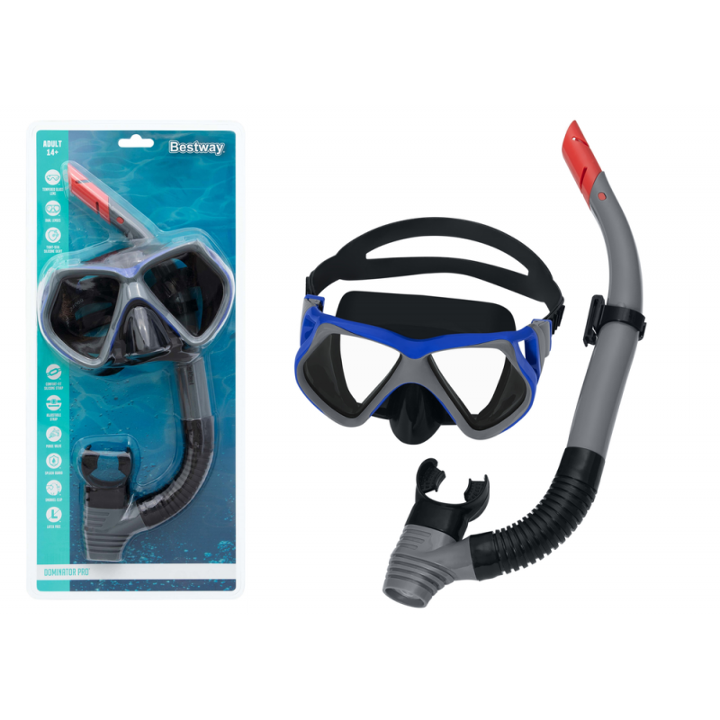 Snorgeldamise komplekt Black Mask Snorkel Bestway