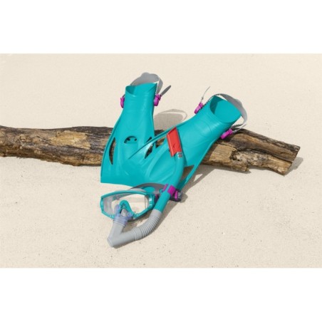 Snorgeldamise komplekt Mask, snorkel, uimed Blue Bestway