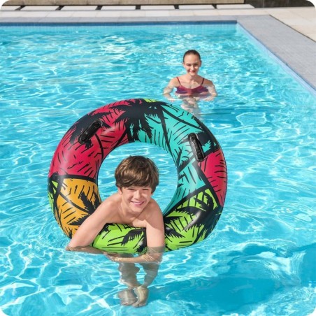 Ujumisrõngas türkiissinine 91 cm bestway