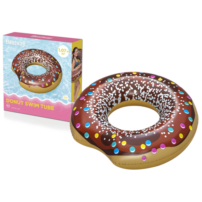 Donut ujumisrõngas Donut Brown 107 cm