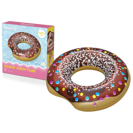 Donut ujumisrõngas Donut Brown 107 cm
