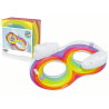 Kahekordne täispuhutav ujumisrõngas 186 x 116 cm Rainbow Bestway